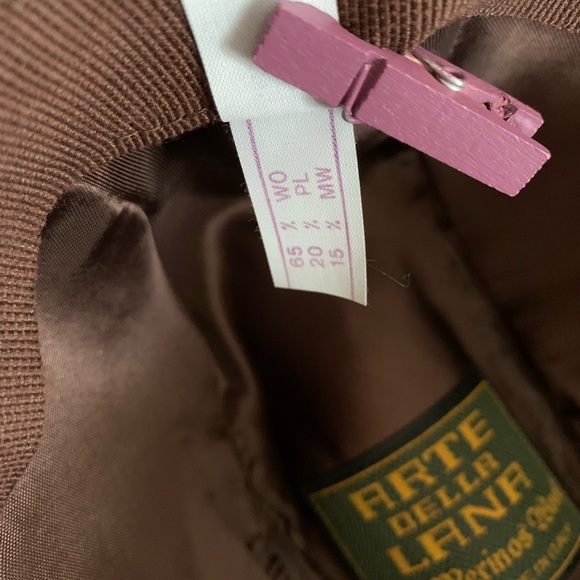 ARTE DELLA LANA vintage Wool brown unisex Fedora Hat VVGUC size medium - Picture 6 of 11